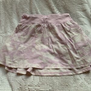 All in Motion Pink Tiered Skater Mini Skirt